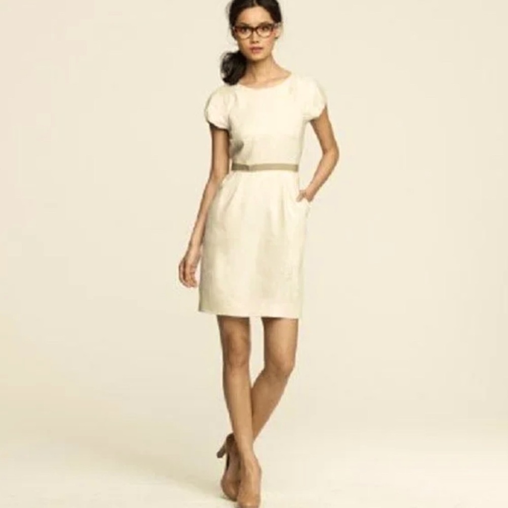 J. Crew - Linen Cap sleeve dress